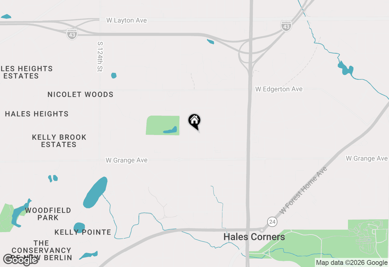 Map of 5341 S 114th St, Hales Corners, WI 53130