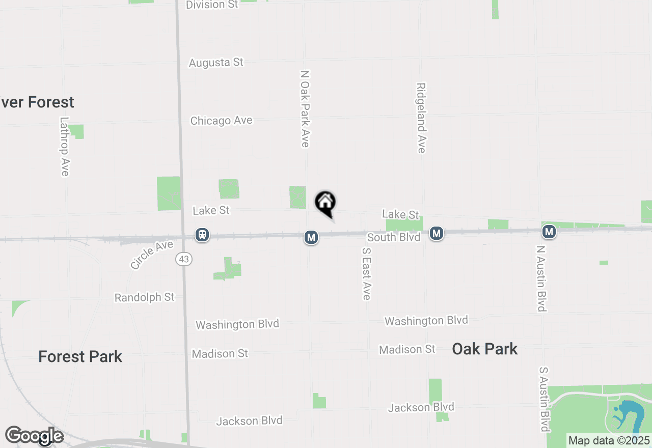 Map of 101 N Euclid Avenue #15, Oak Park, IL 60301