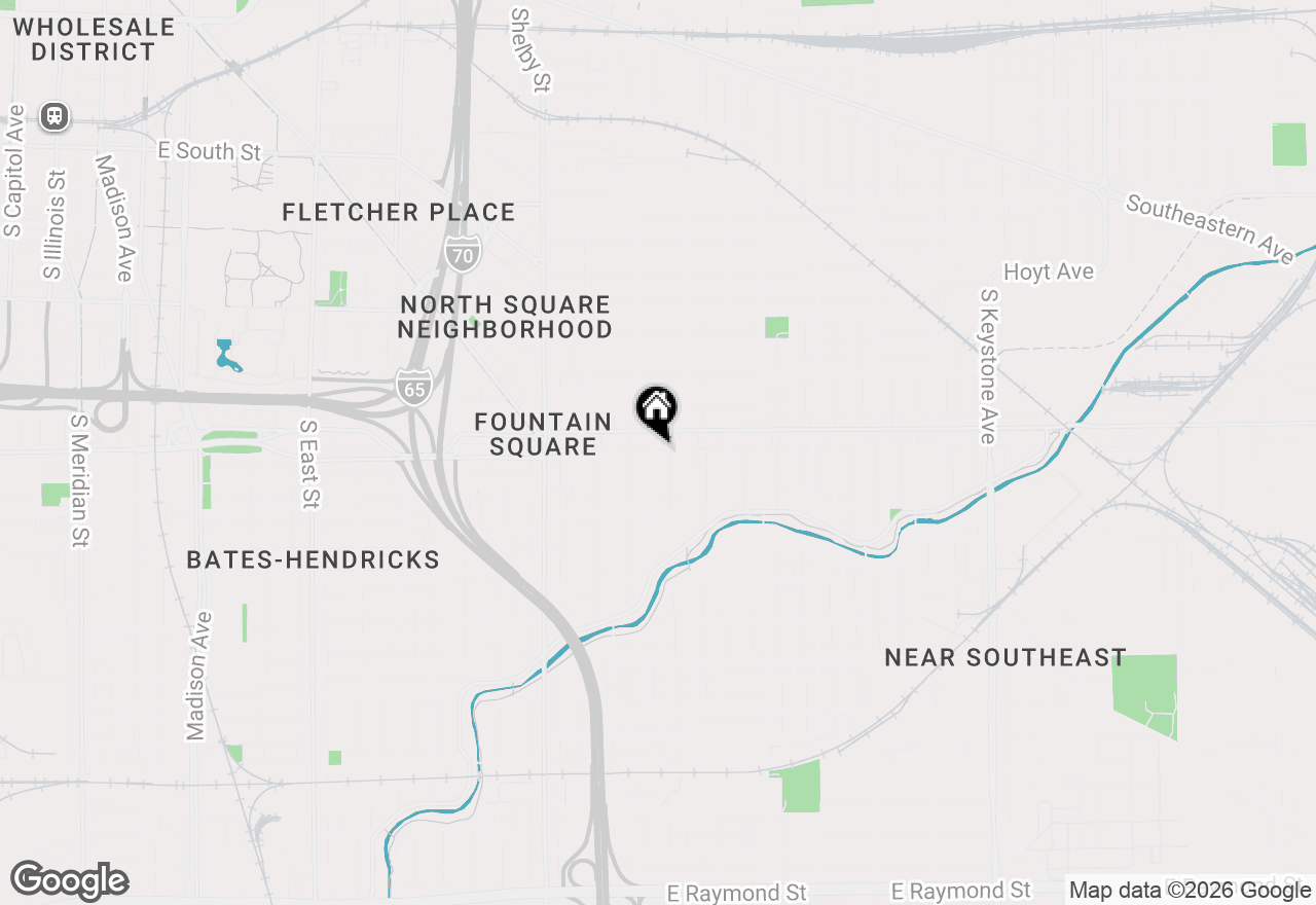 Map of 1121 Laurel Street, Indianapolis, IN 46203