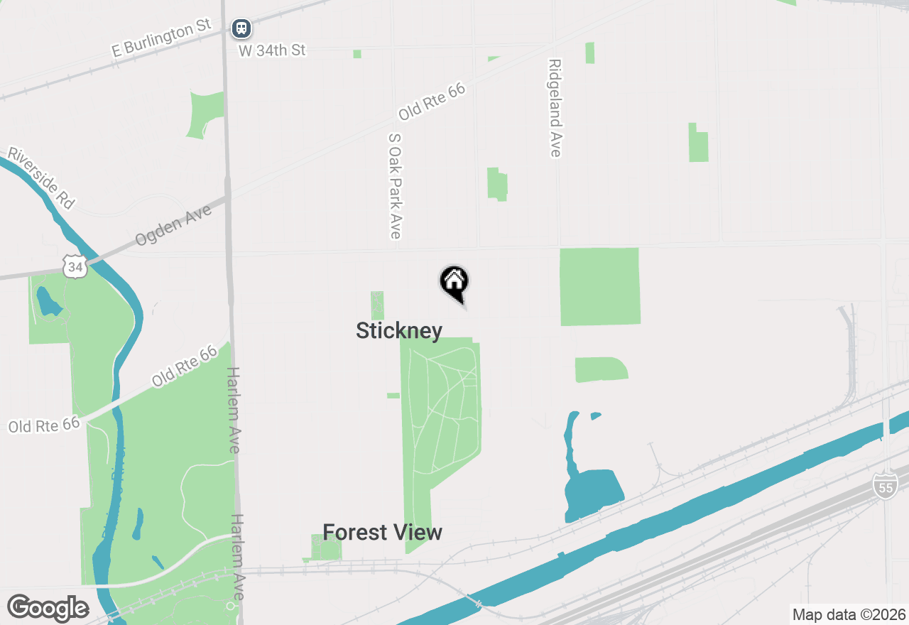 Map of 4026 Clarence Avenue, Stickney, IL 60402