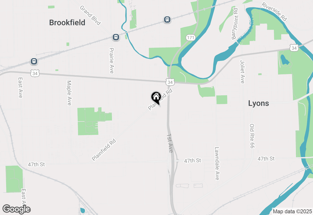 Map of 8621 43rd Street, Lyons, IL 60534