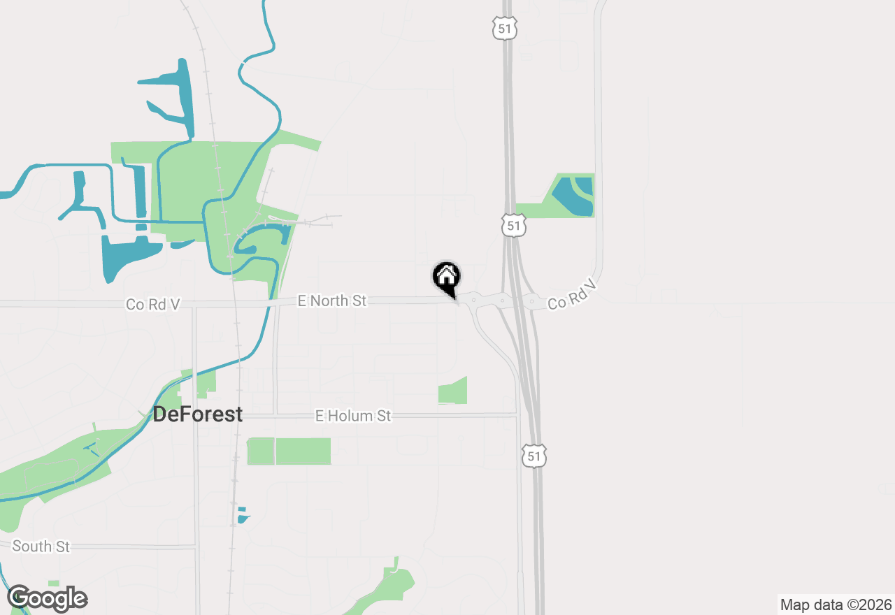 Map of 404 Scott Drive, Deforest, WI 53532