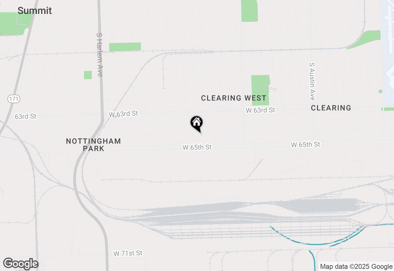 Map of 6642 W 64th Place #2W, Chicago, IL 60638