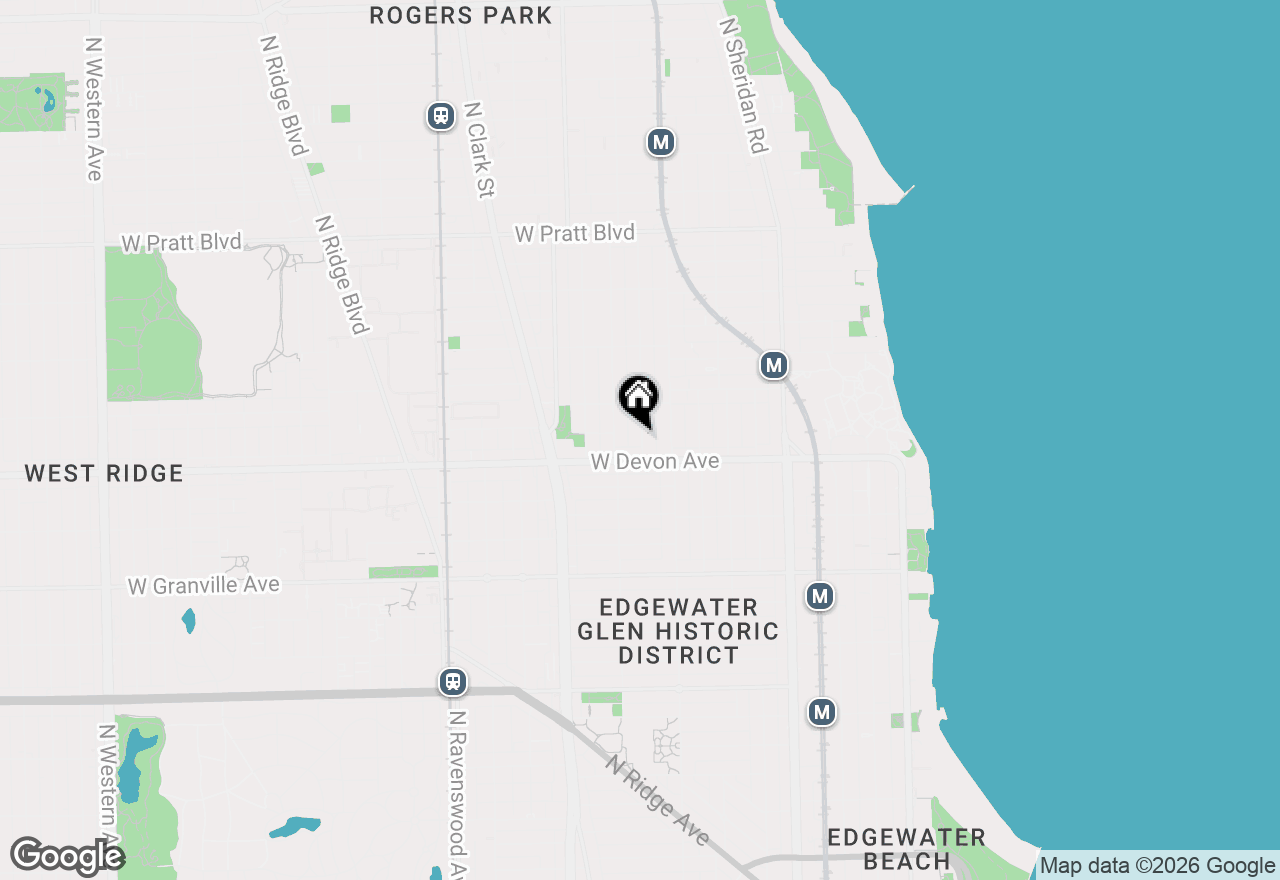 Map of 6418 N Newgard Avenue #2E, Chicago, IL 60626