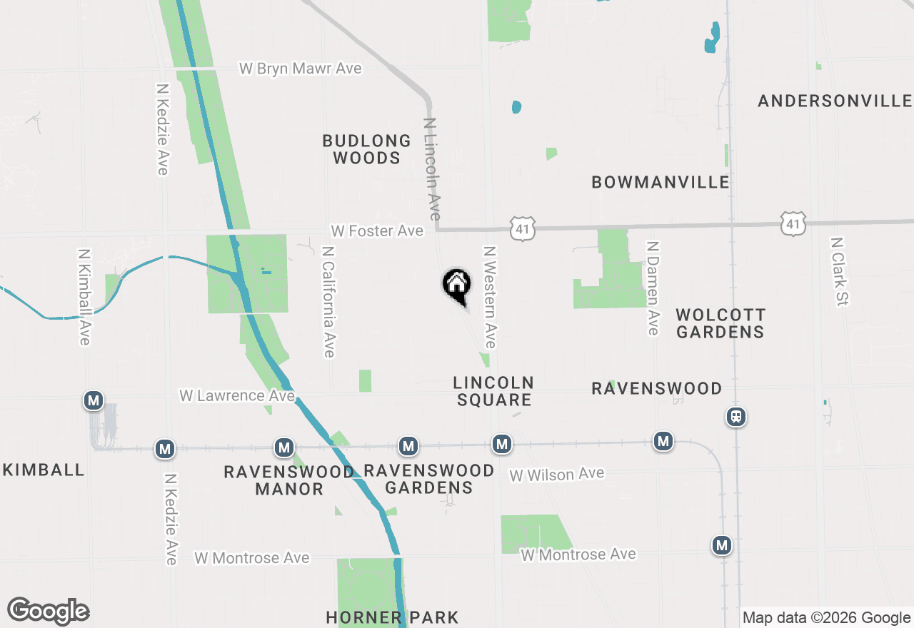 Map of 5008 N Lincoln Avenue #3S, Chicago, IL 60625