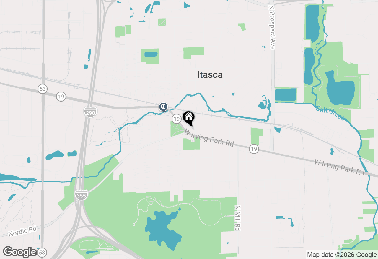 Map of 240 S Rush Street #3A, Itasca, IL 60143