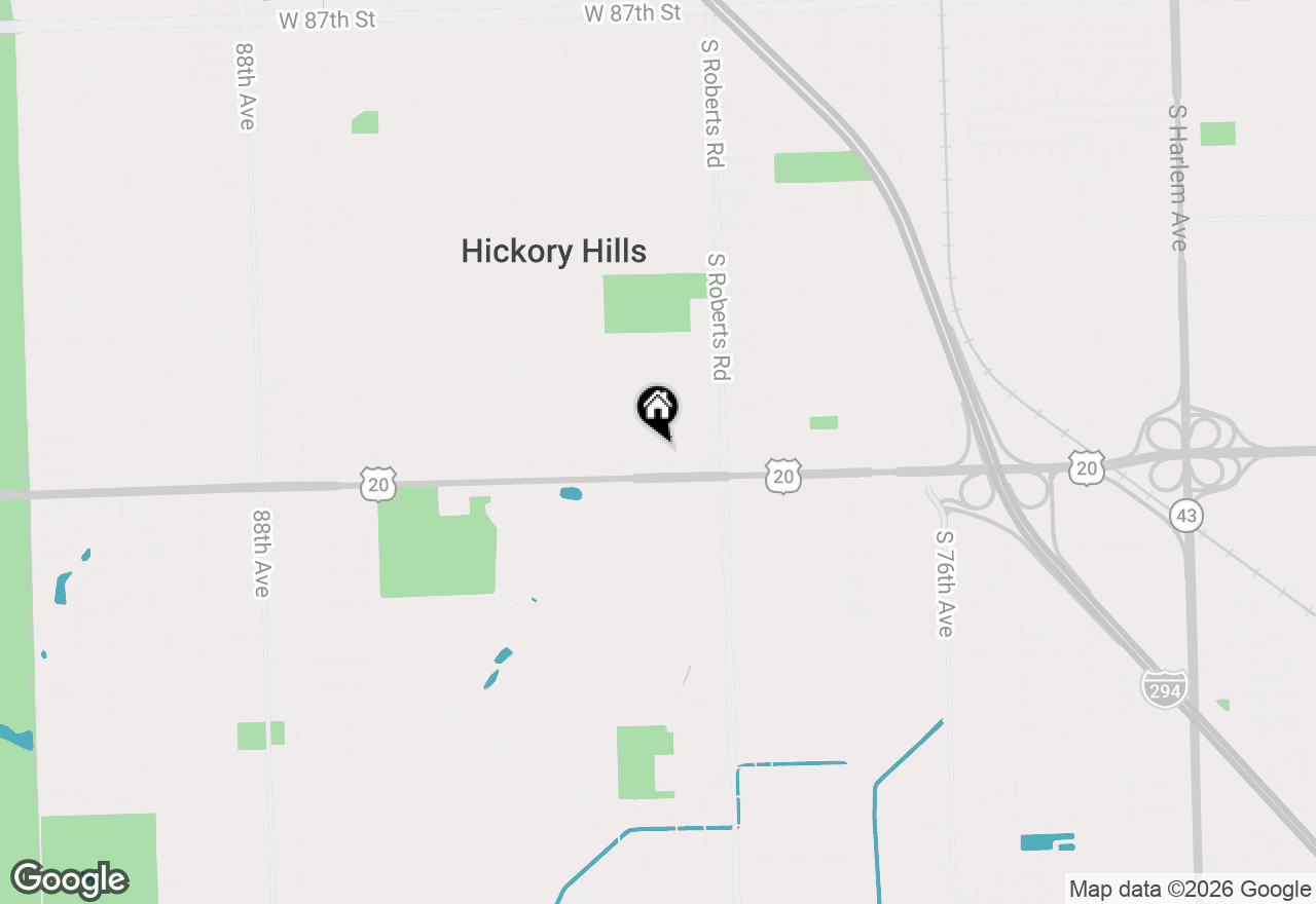 Map of 9430 S 81st Avenue, Hickory Hills, IL 60457