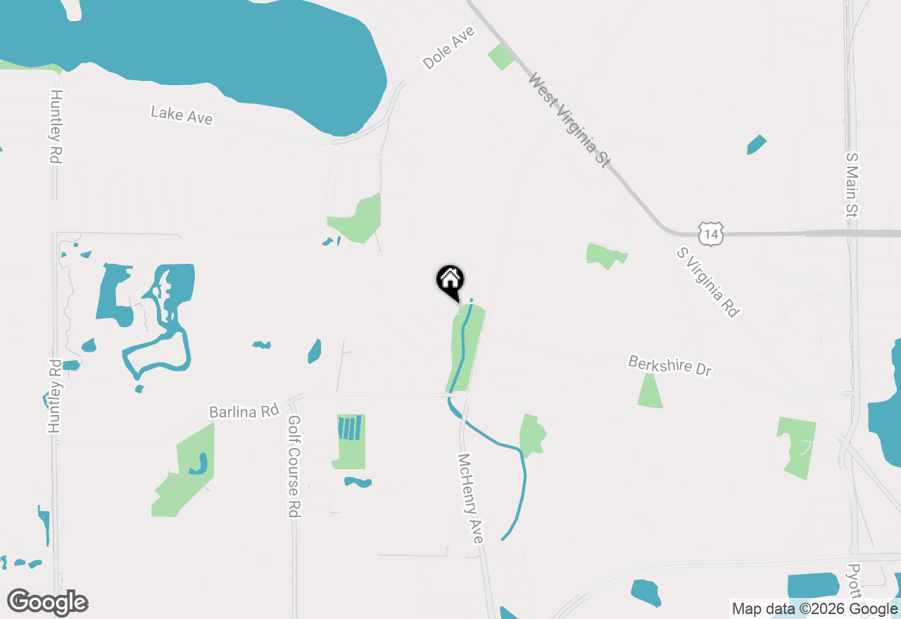 Map of 542 Cress Creek Court, Crystal Lake, IL 60014