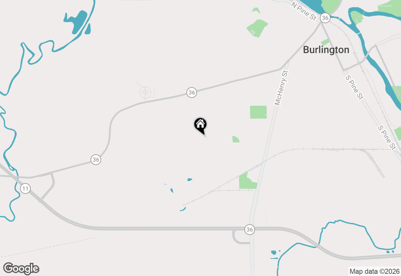 Map of 432 Jennifer Ave, Burlington, WI 53105