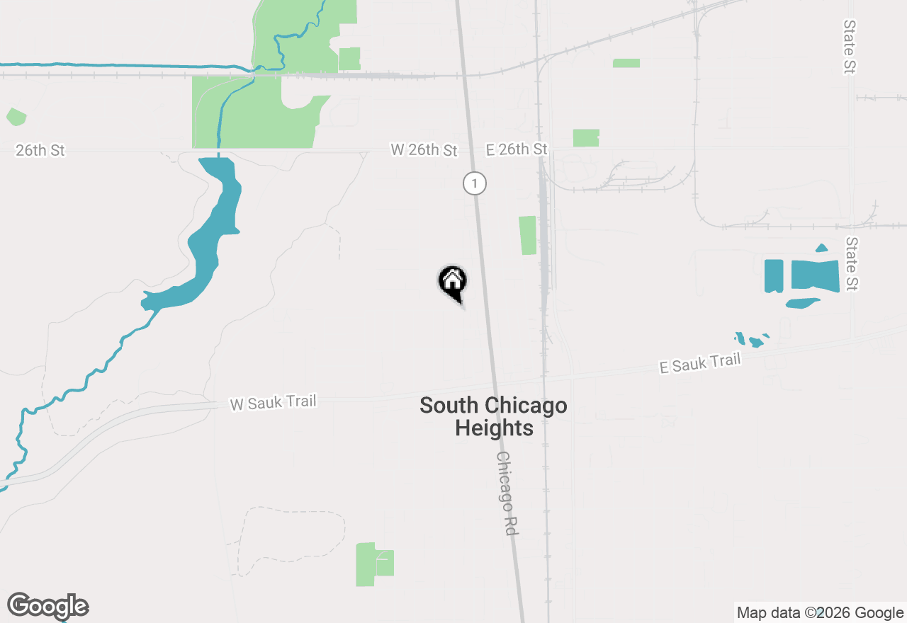 Map of 3002 Miller Avenue, South Chicago Heights, IL 60411
