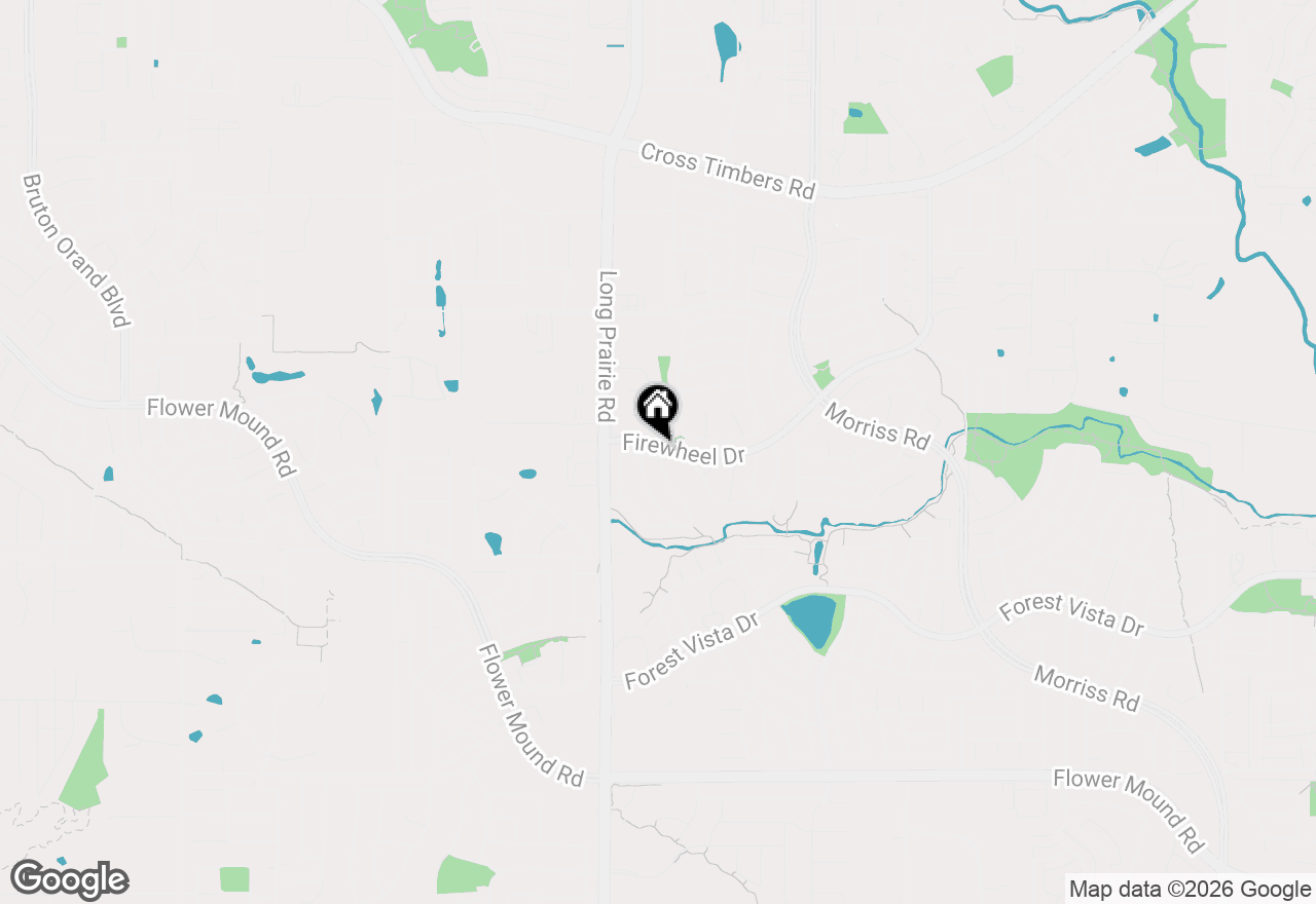 Map of 2608 Glenridge Drive, Flower Mound, TX 75028