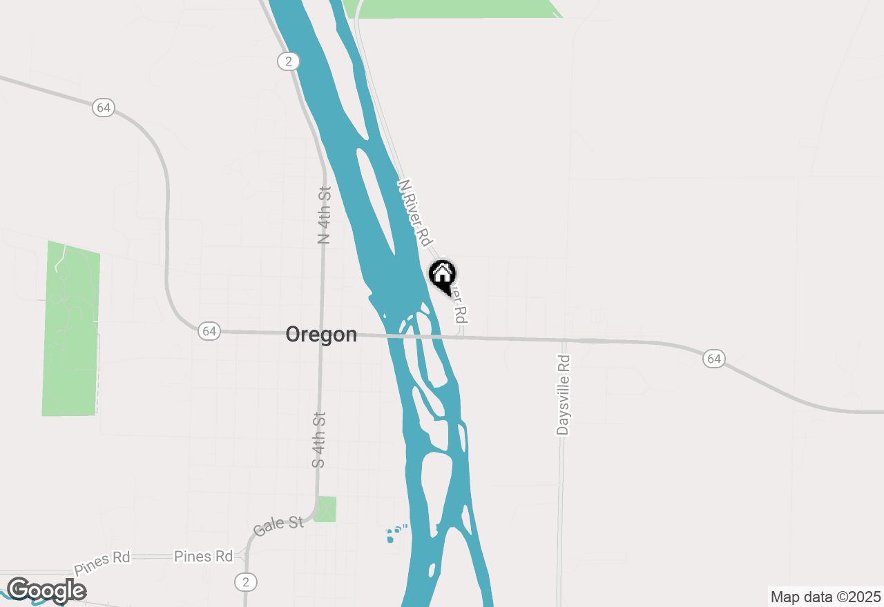 Map of 114 N River Road, Oregon, IL 61061