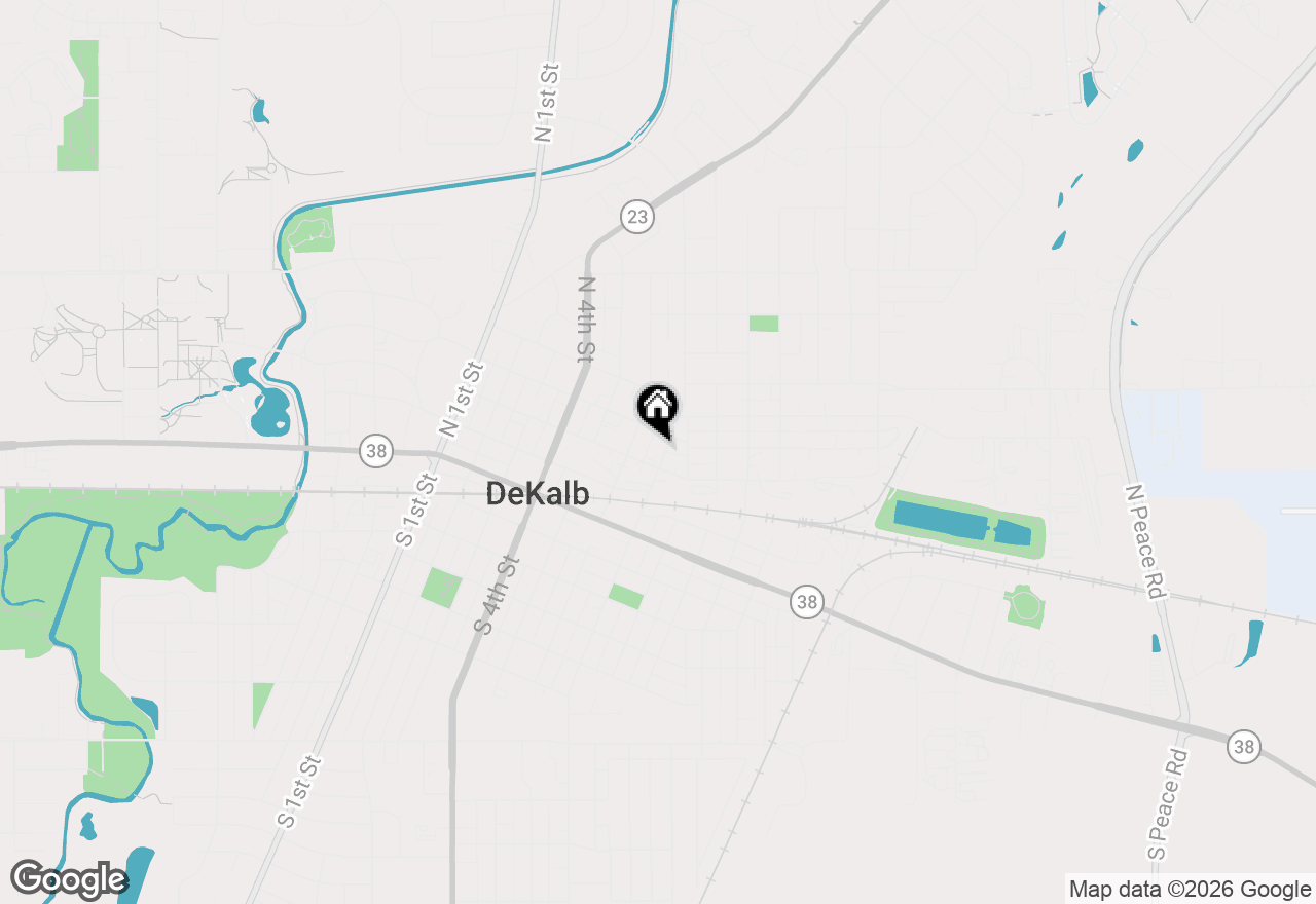Map of 315 N 7th Street, Dekalb, IL 60115