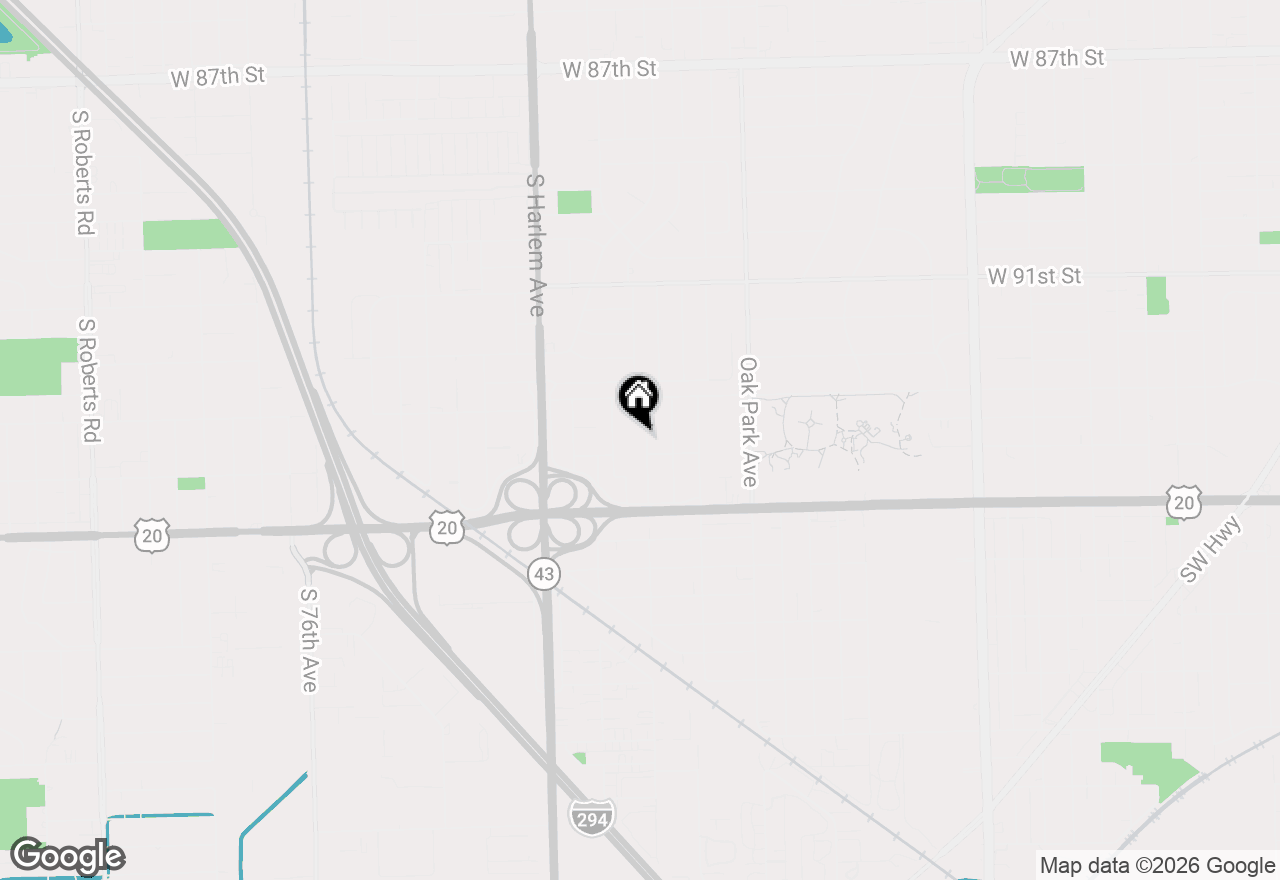 Map of 9338 Sayre Avenue, Oak Lawn, IL 60453