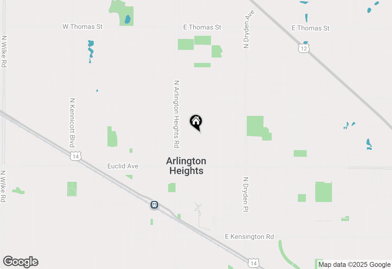 Map of 739 N Belmont Avenue, Arlington Heights, IL 60004