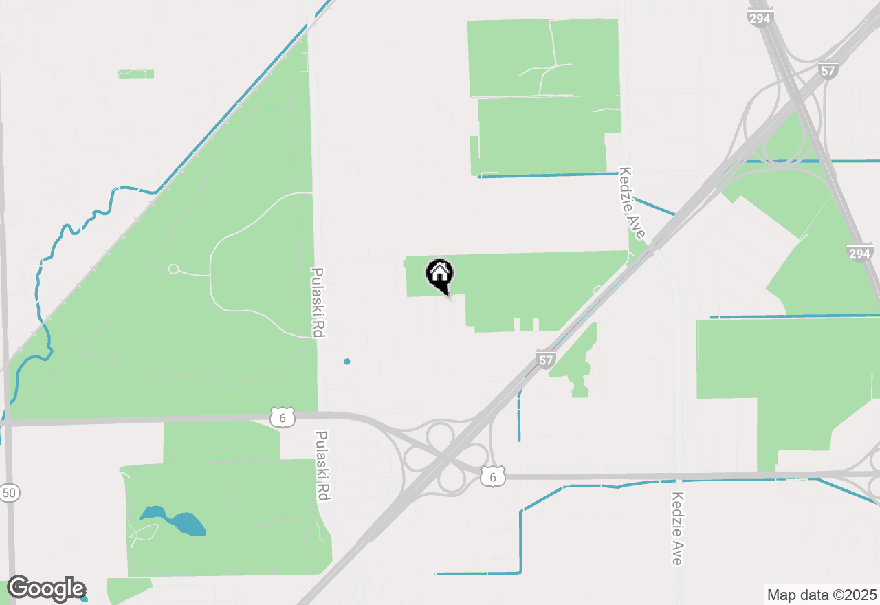 Map of 15455 Lawndale Avenue, Markham, IL 60428