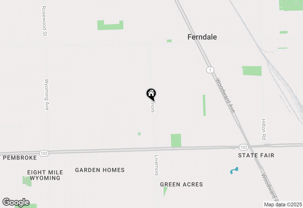 Map of 703 Livernois Street, Ferndale, MI 48220