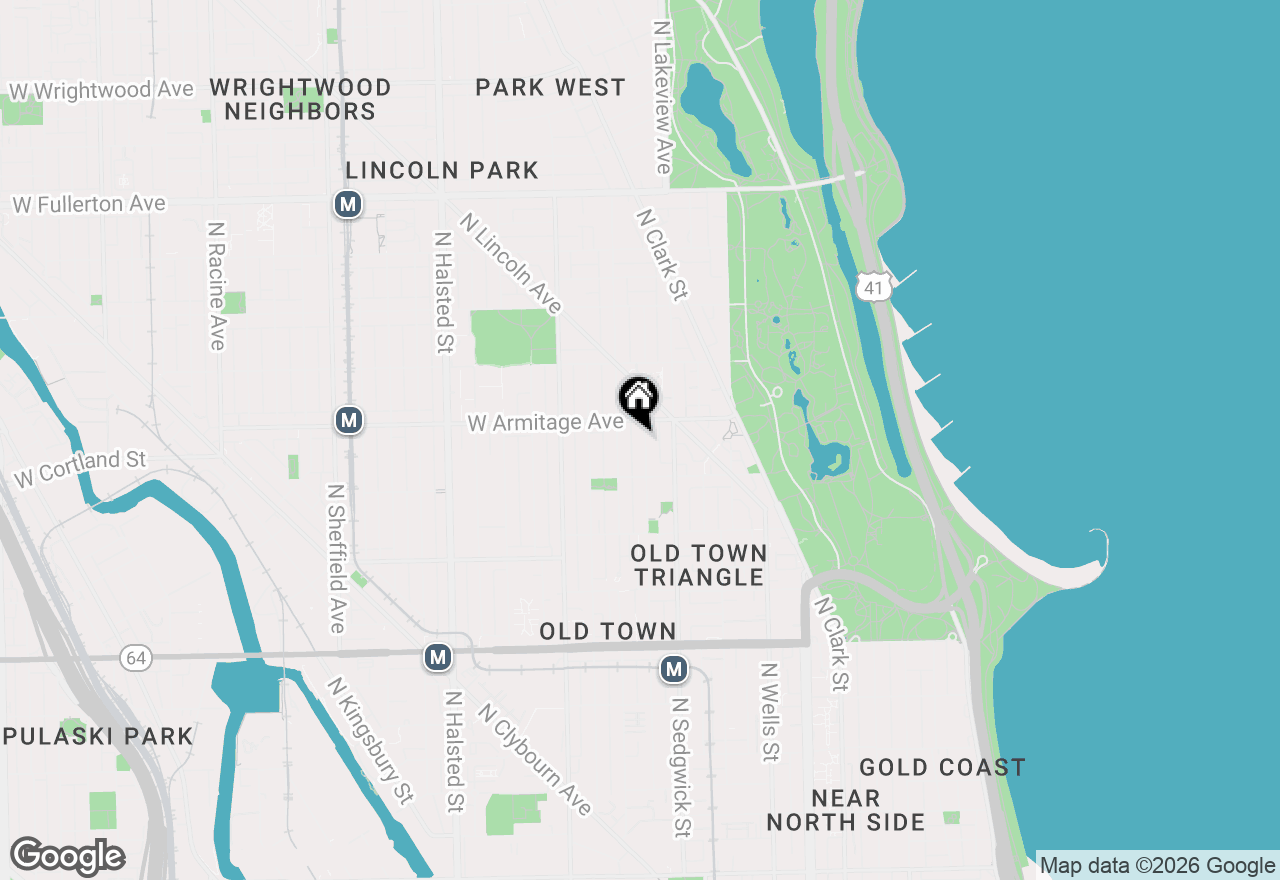 Map of 1938 N Hudson Avenue, Chicago, IL 60614