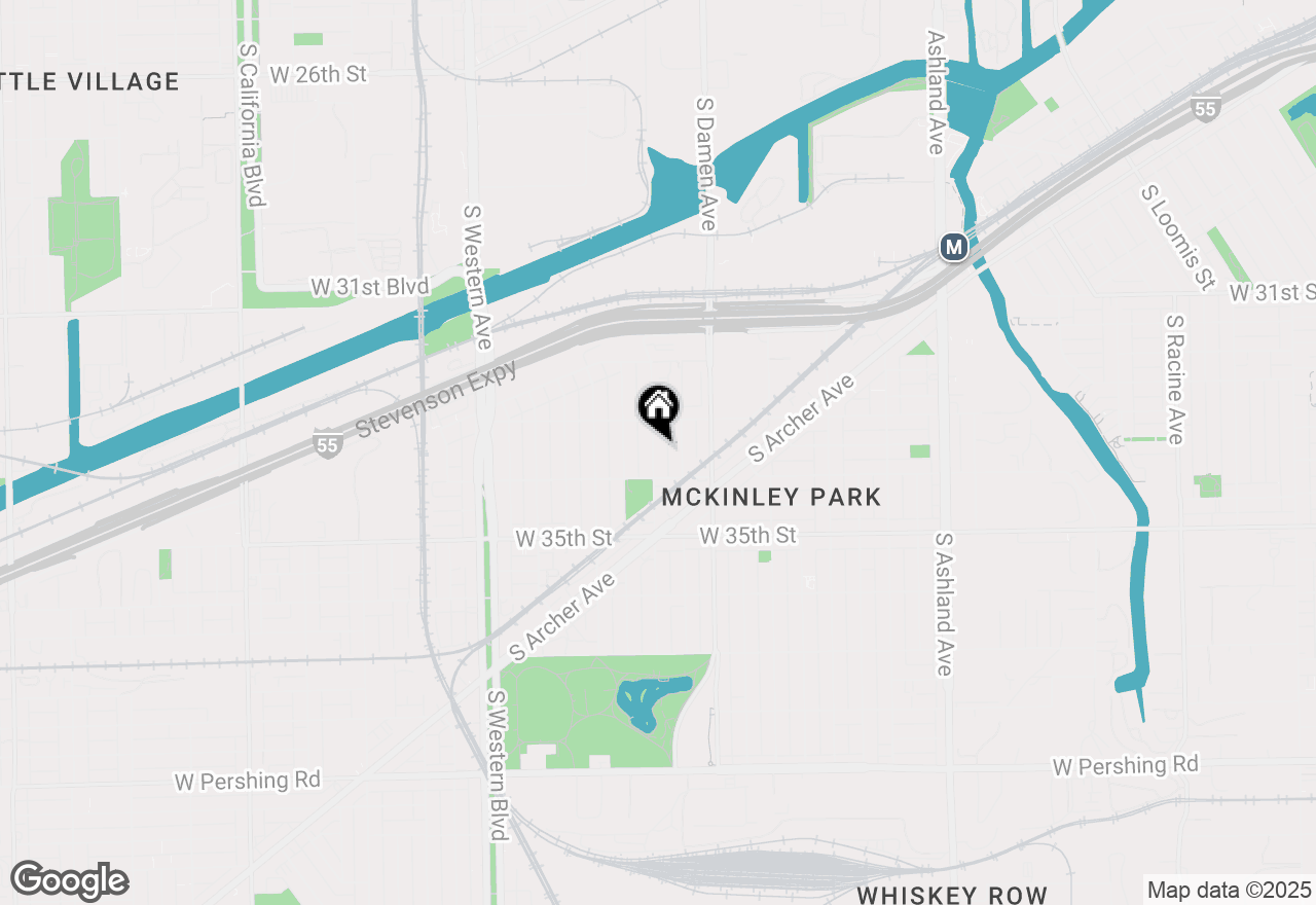 Map of 3333 S Hoyne Avenue, Chicago, IL 60608