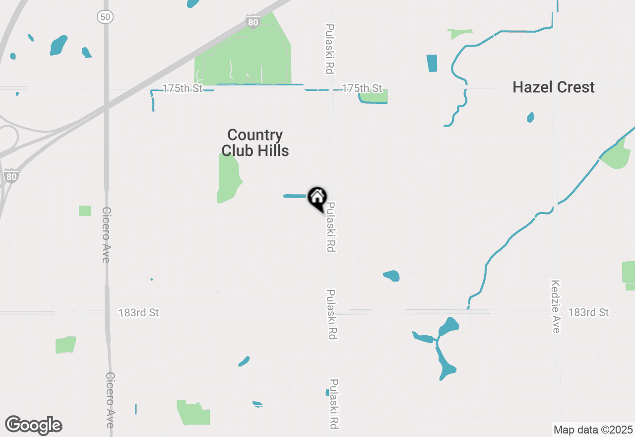 Map of 17963 Huntleigh Court #302, Country Club Hills, IL 60478
