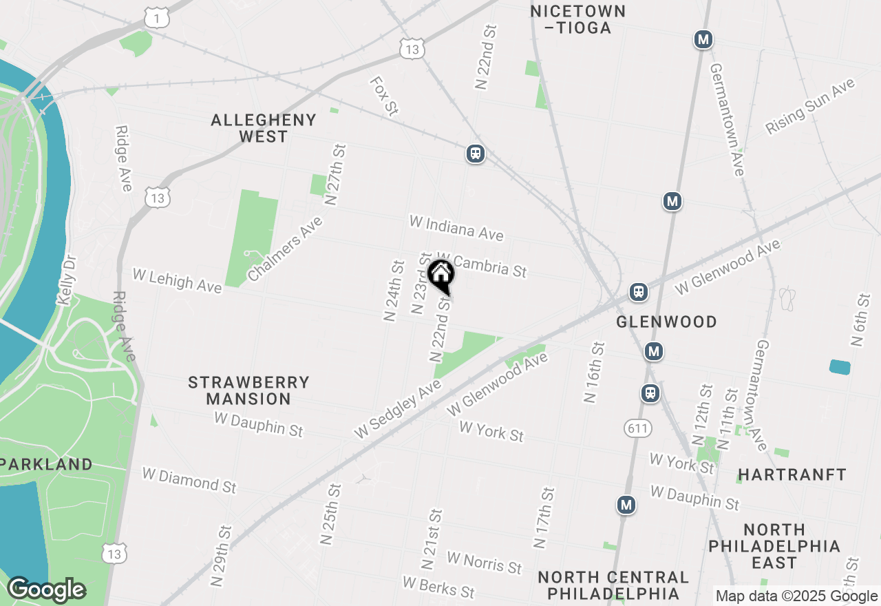 Map of 2742 N 22nd Street, Philadelphia, PA 19132