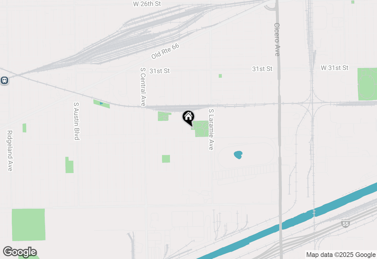 Map of 3421 S 53rd Court, Cicero, IL 60804