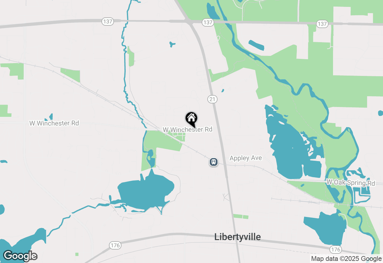 Map of 375 W Winchester Road #310, Libertyville, IL 60048