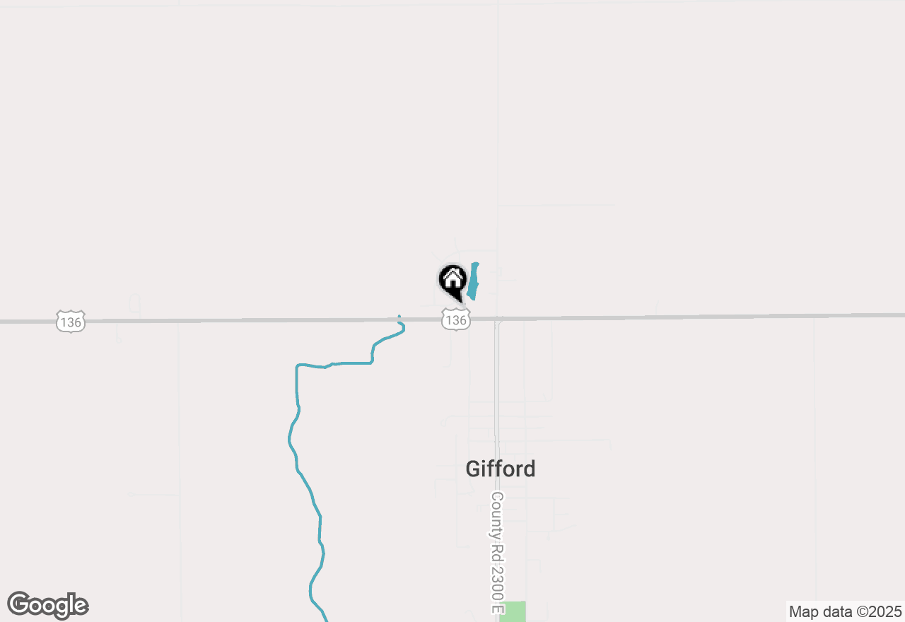 Map of 209A Evergreen Street, Gifford, IL 61847