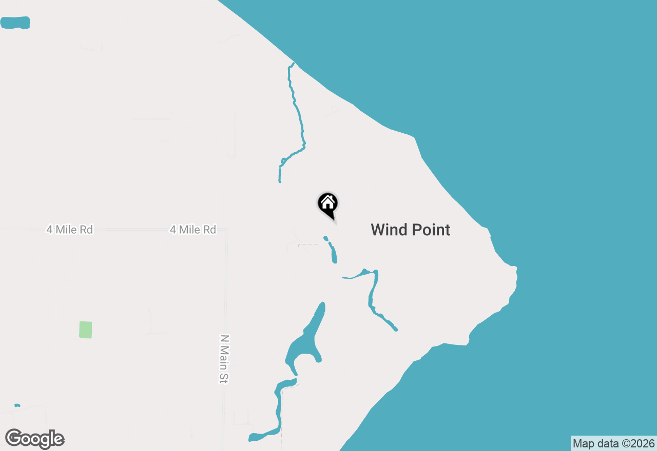 Map of 5001 Hunt Club Rd, Wind Point, WI 53402
