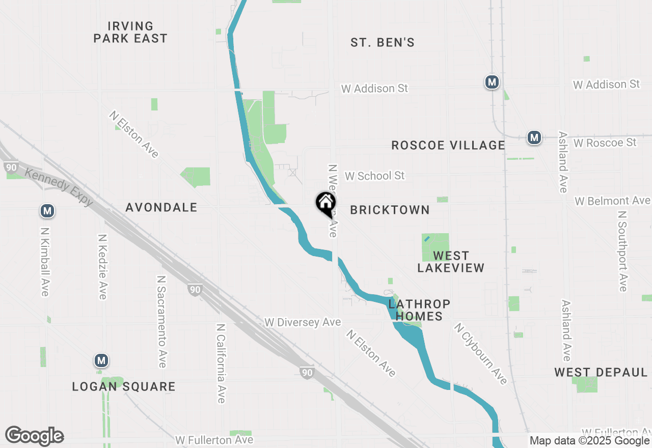 Map of 2415 W Fletcher Street, Chicago, IL 60618