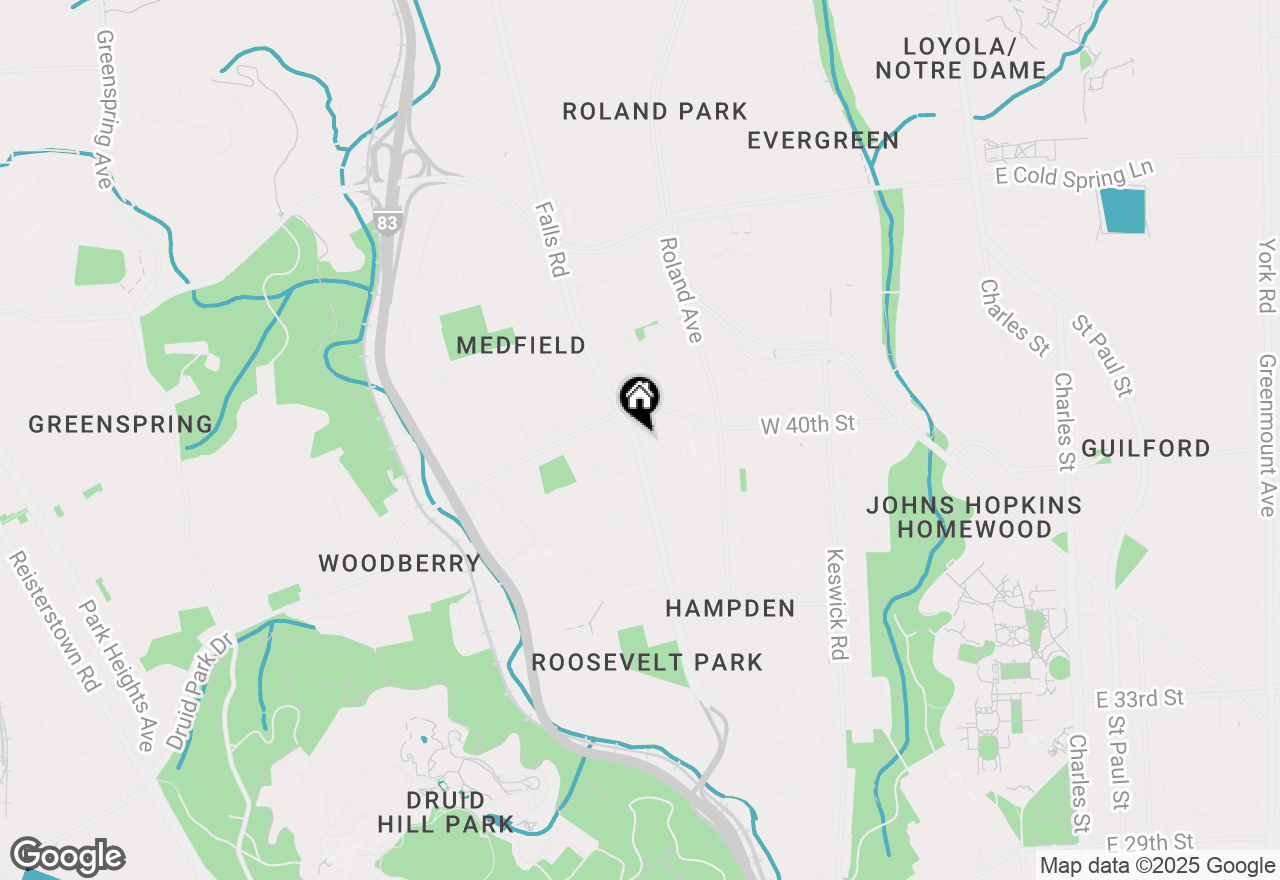 Map of 4001 Falls Road, Baltimore, MD 21211