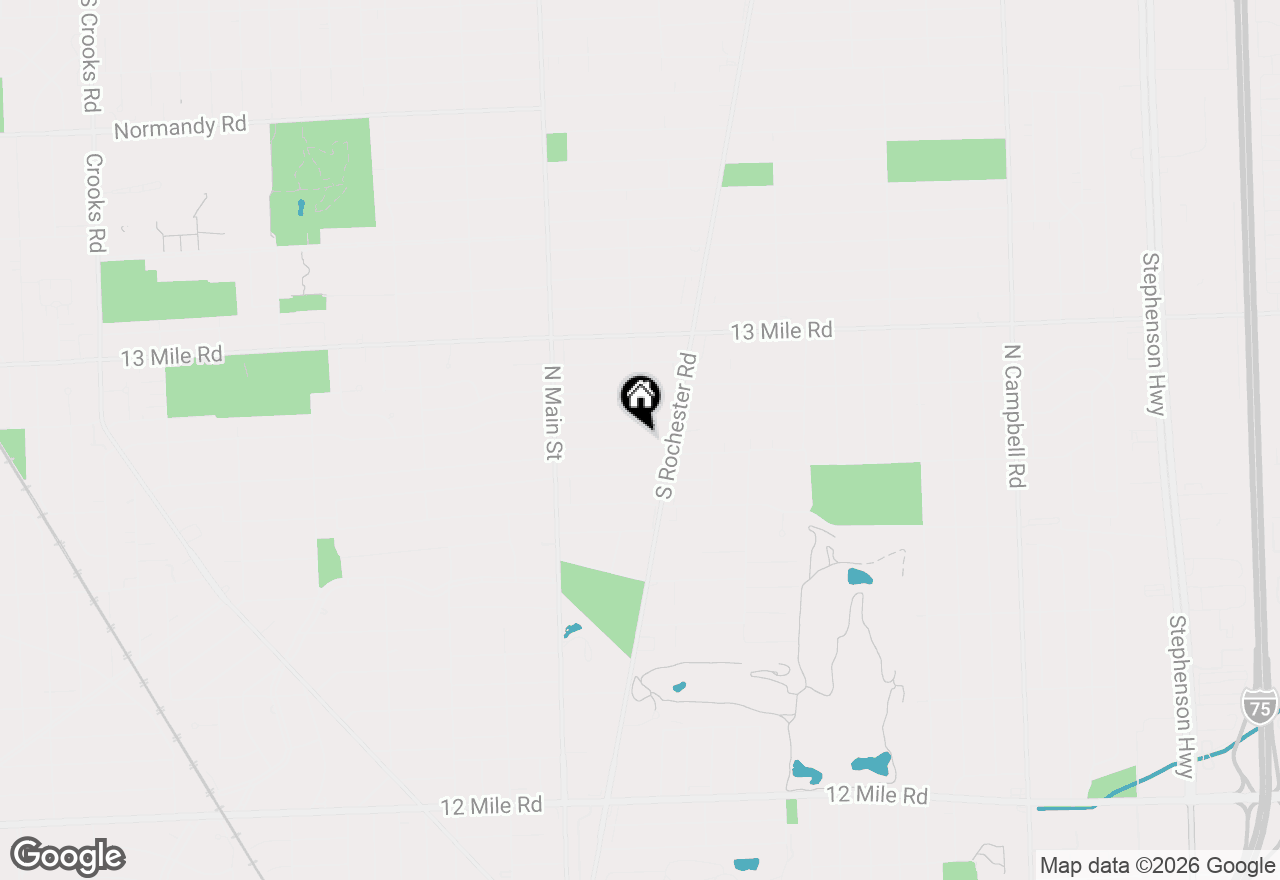 Map of 305 Devillen Avenue, Royal Oak, MI 48073