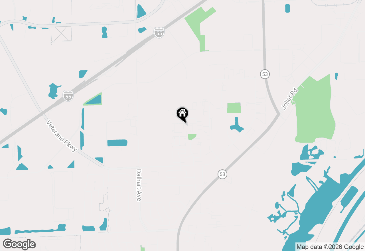 Map of (Address confidential), Romeoville, Illinois 60446