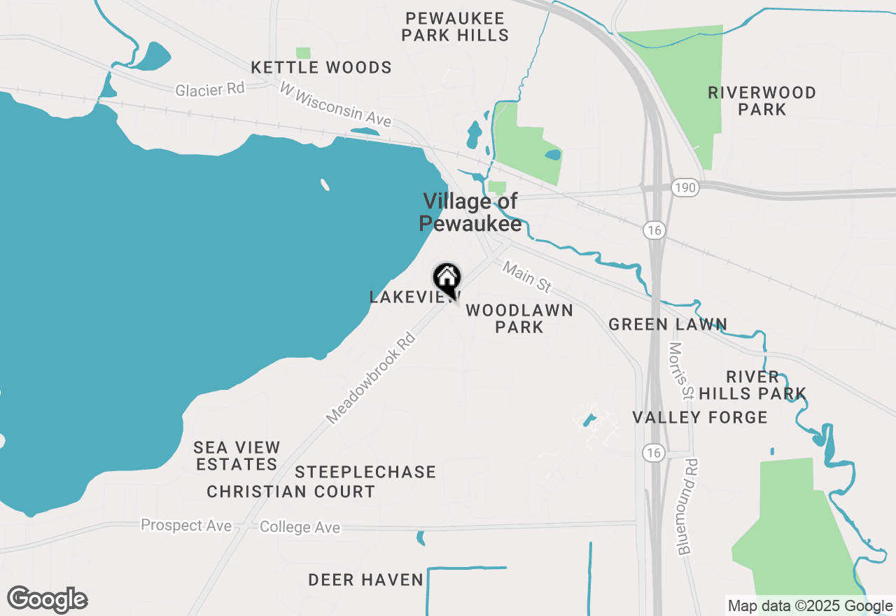 Map of 276 Prospect Ave, Pewaukee, WI 53072