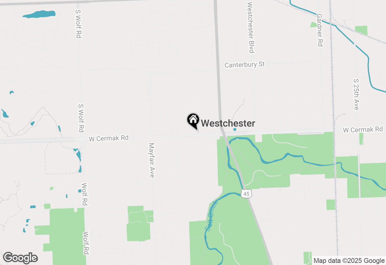 Map of 10540 W Cermak Road, Westchester, IL 60154