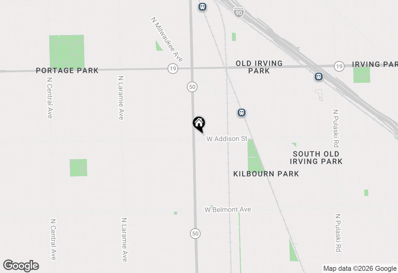 Map of 4744 W Addison Street #02, Chicago, IL 60641