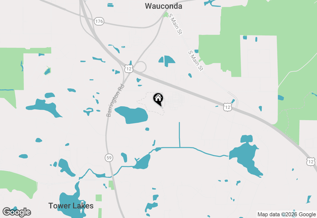 Map of 26384 N Pennway Circle, Wauconda, IL 60084