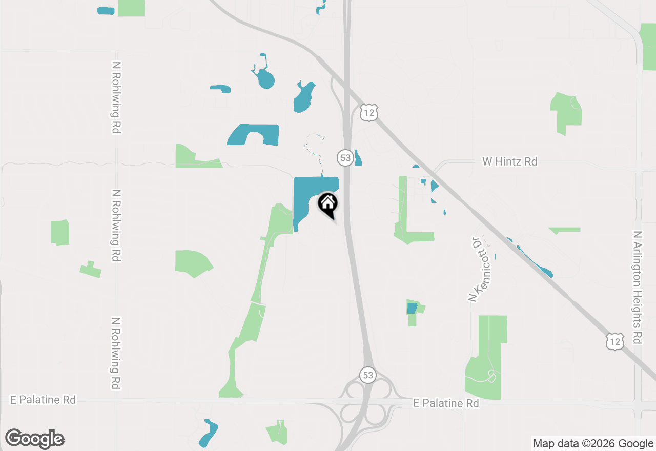 Map of 639 N Newkirk Lane, Palatine, IL 60074