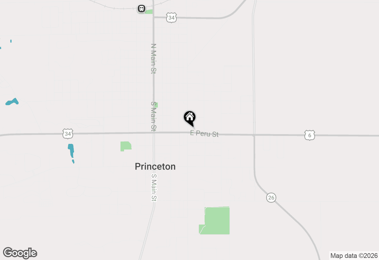 Map of 405 E Peru Street, Princeton, IL 61356