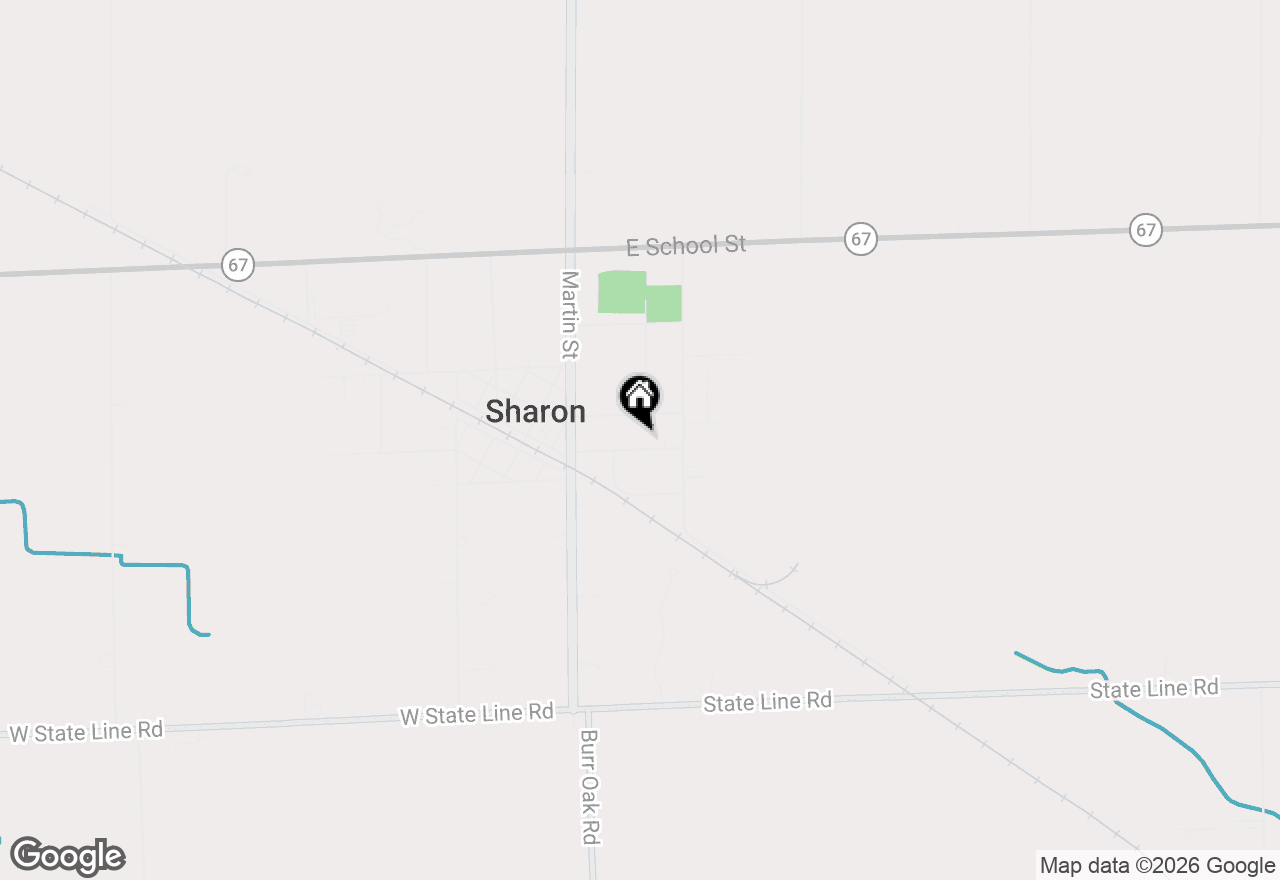Map of 121 Grace St, Sharon, WI 53585