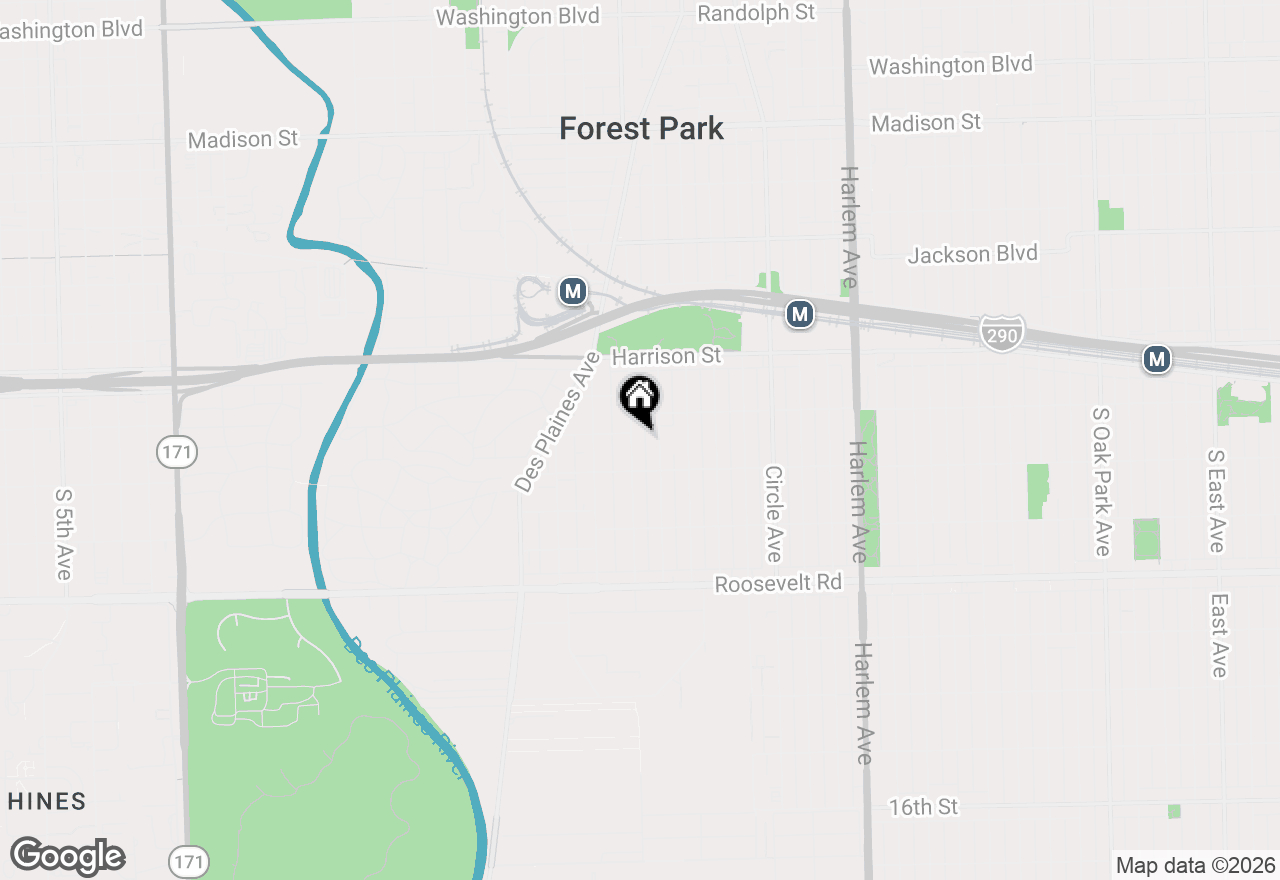 Map of 920 Lathrop Avenue, Forest Park, IL 60130