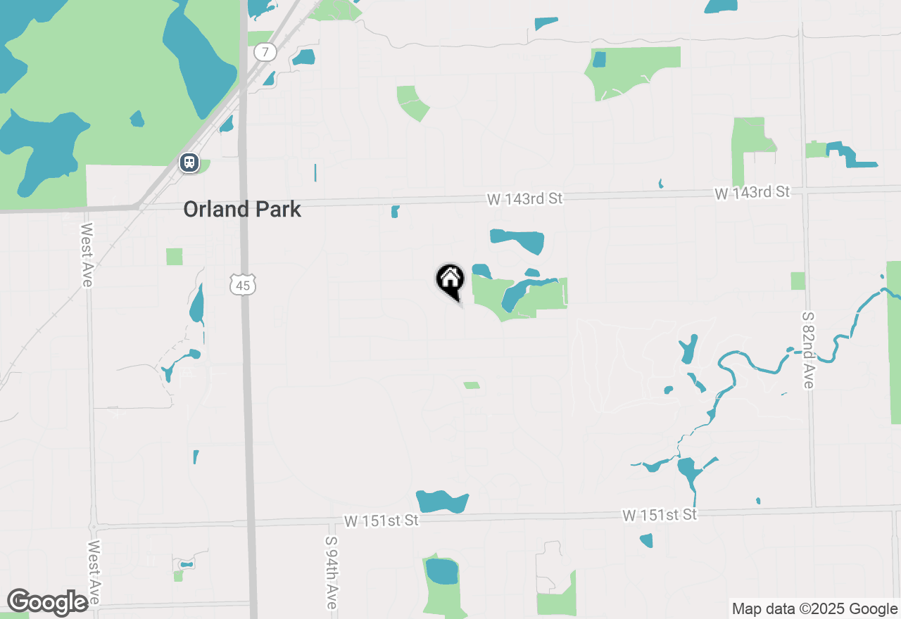 Map of 9053 Poplar Road, Orland Park, IL 60462
