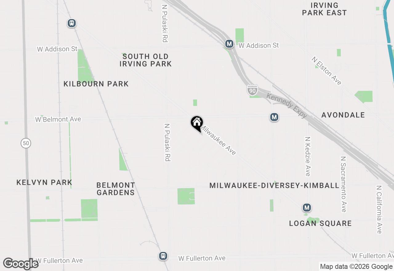Map of 3078 N Haussen Court, Chicago, IL 60618