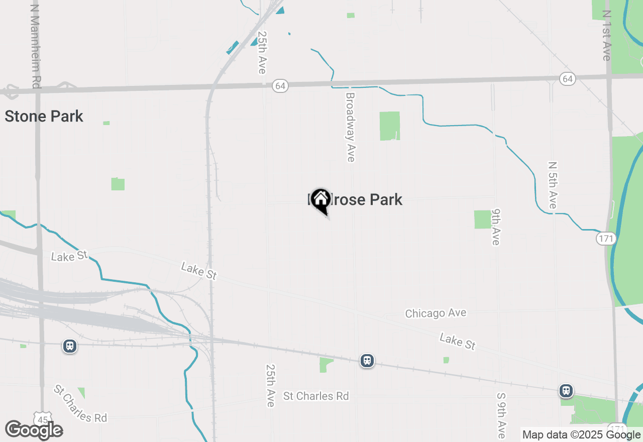 Map of 1314 N 21st Avenue, Melrose Park, IL 60160