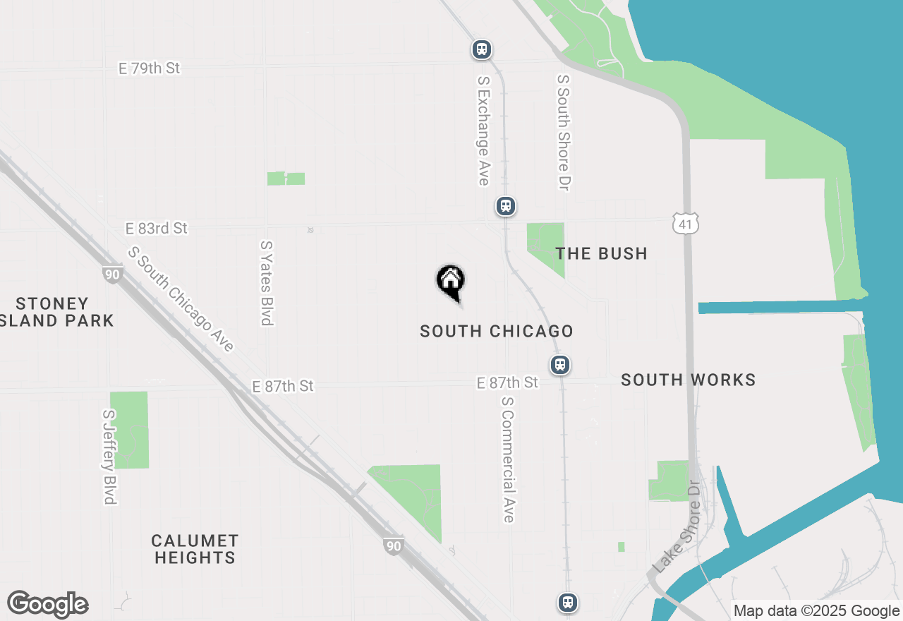 Map of 8509 S Muskegon Avenue, Chicago, IL 60617