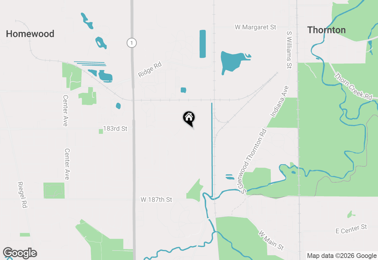 Map of 555 N Cherry Drive, Glenwood, IL 60425