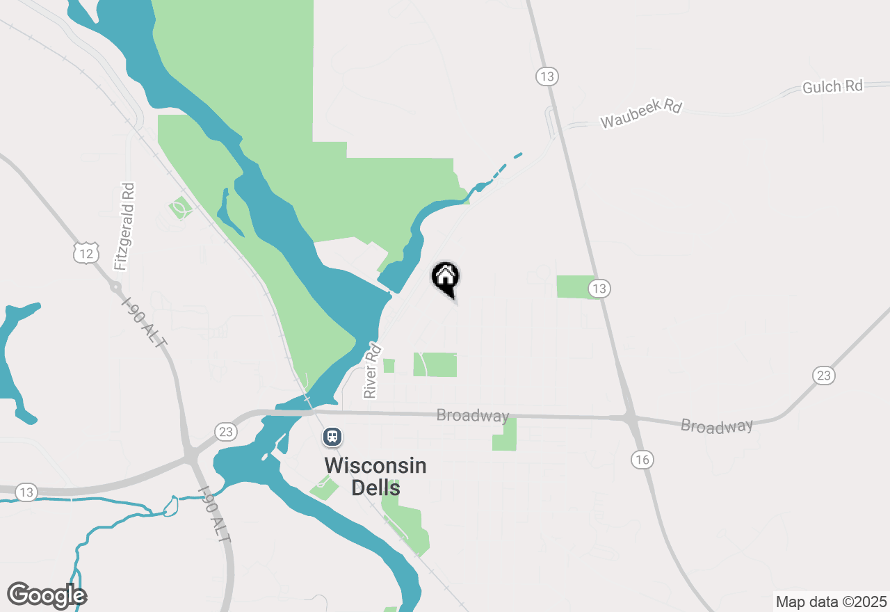 Map of 1125 Elm Street, Wisconsin Dells, WI 53965