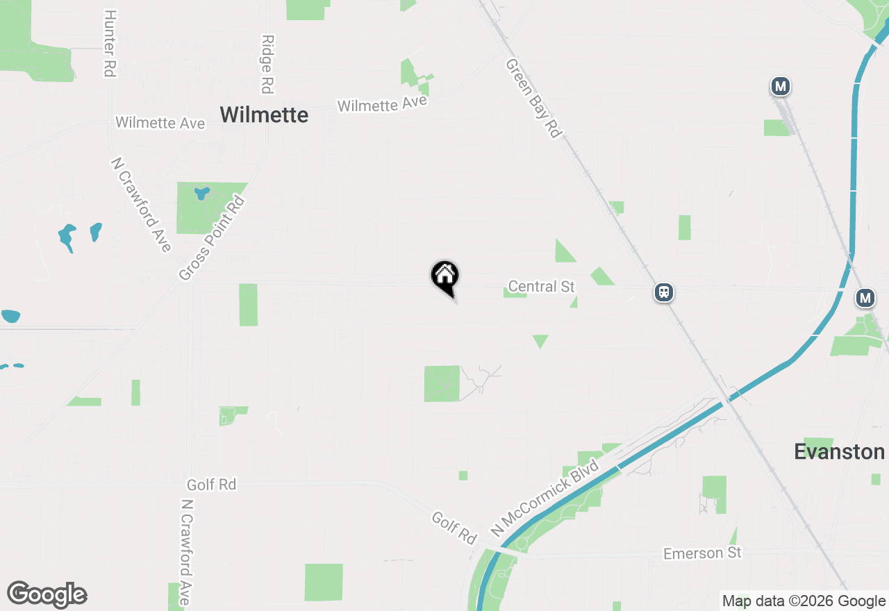 Map of 2717 Harrison Street, Evanston, IL 60201