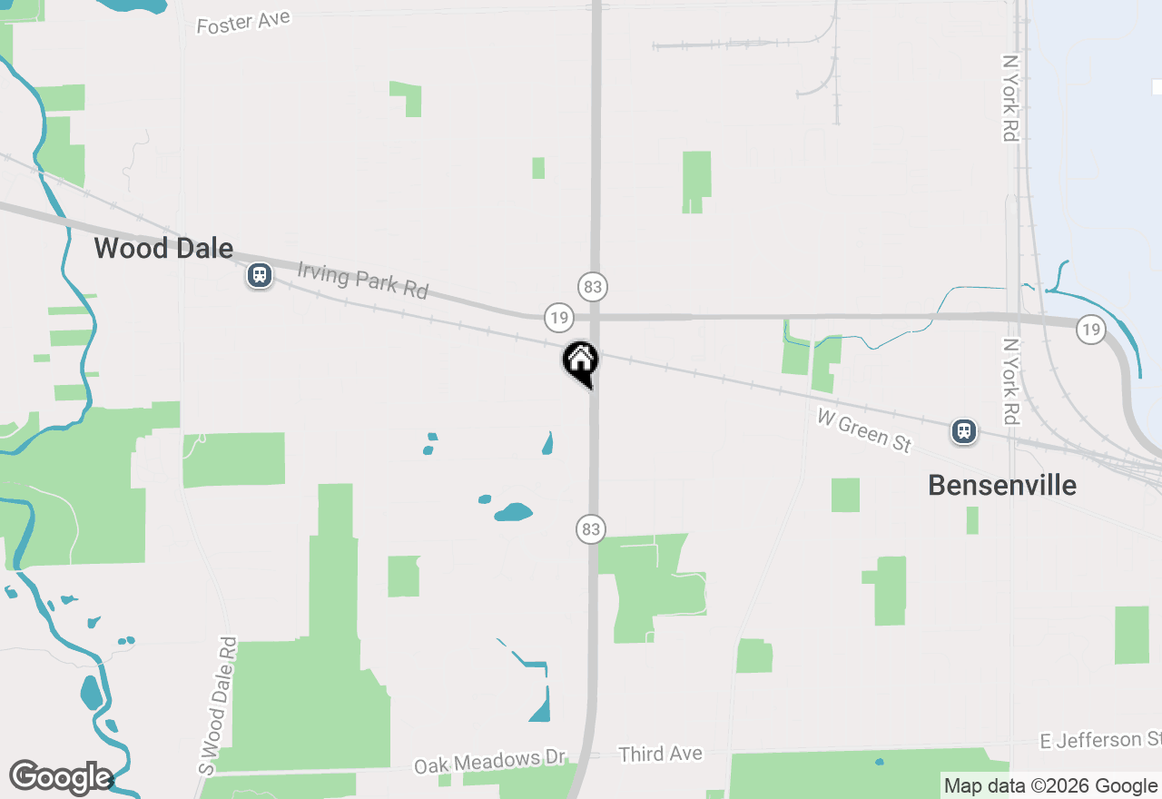 Map of 128 Morgans Gate Drive, Wood Dale, IL 60191
