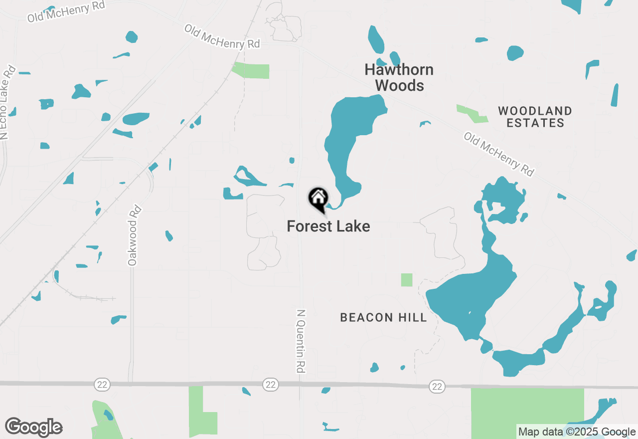 Map of 23761 N Cottage Road, Lake Zurich, IL 60047